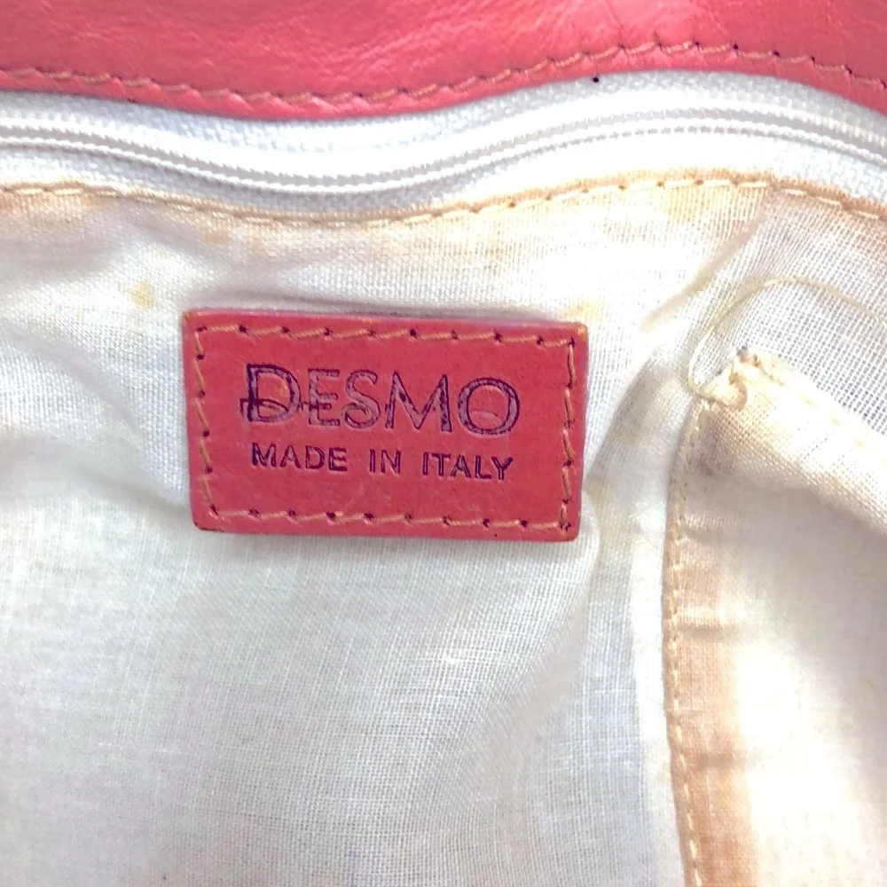 Women's Pink Leather Satchel Shoulder Bag